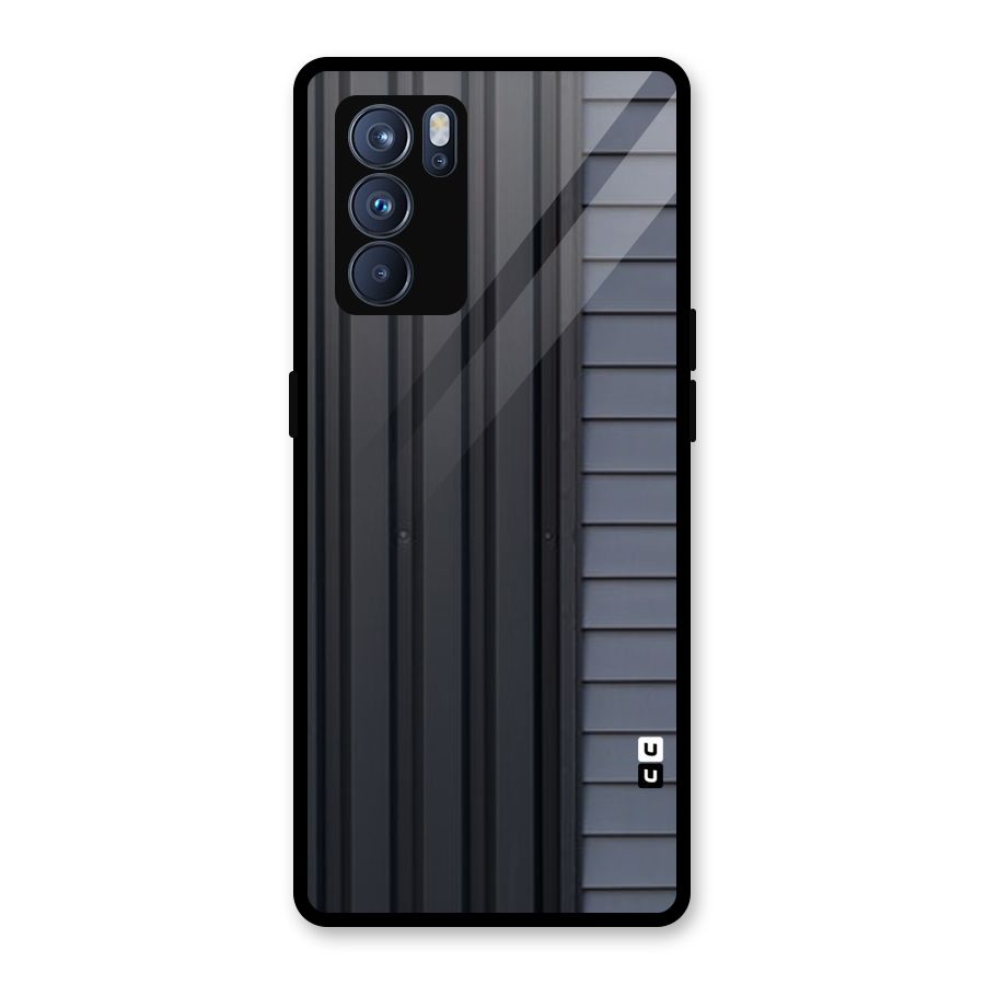 Vertical Horizontal Glass Back Case for Oppo Reno6 Pro 5G