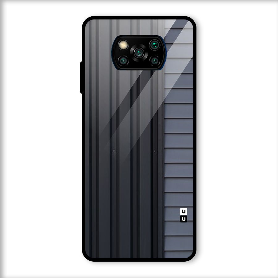 Vertical Horizontal Glass Back Case for Poco X3