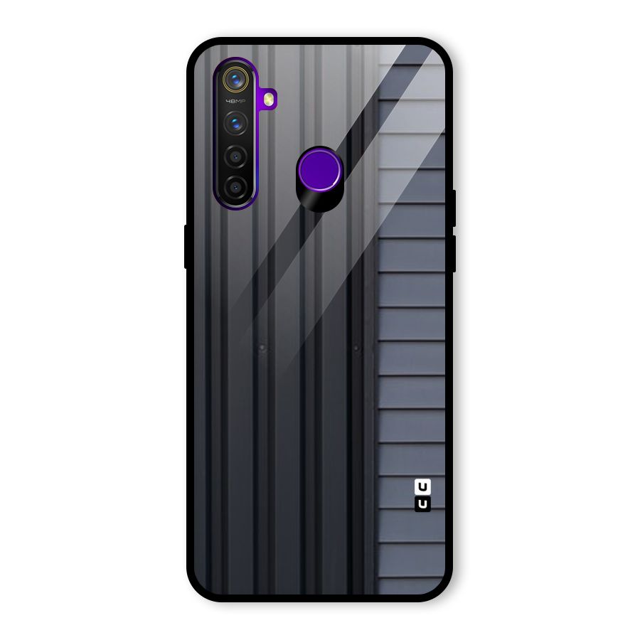 Vertical Horizontal Glass Back Case for Realme 5 Pro