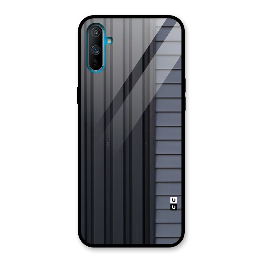 Vertical Horizontal Glass Back Case for Realme C3