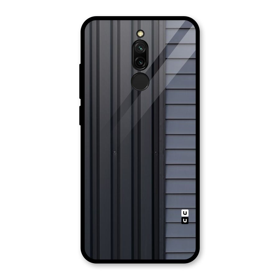 Vertical Horizontal Glass Back Case for Redmi 8