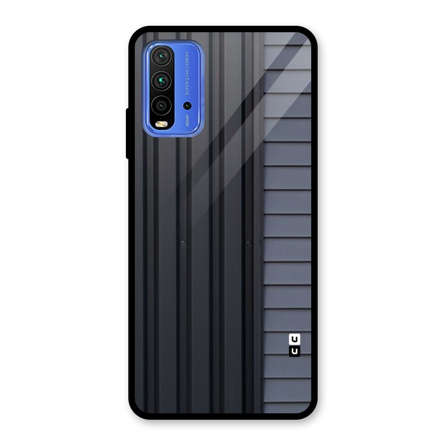 Vertical Horizontal Glass Back Case for Redmi 9 Power