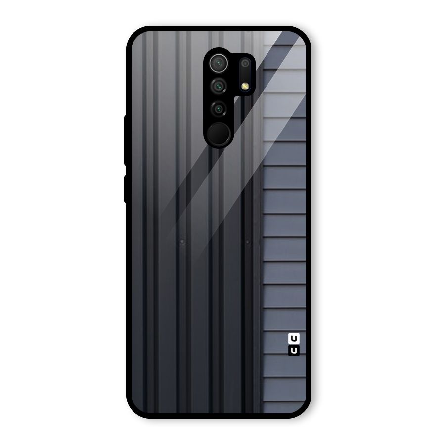 Vertical Horizontal Glass Back Case for Redmi 9 Prime