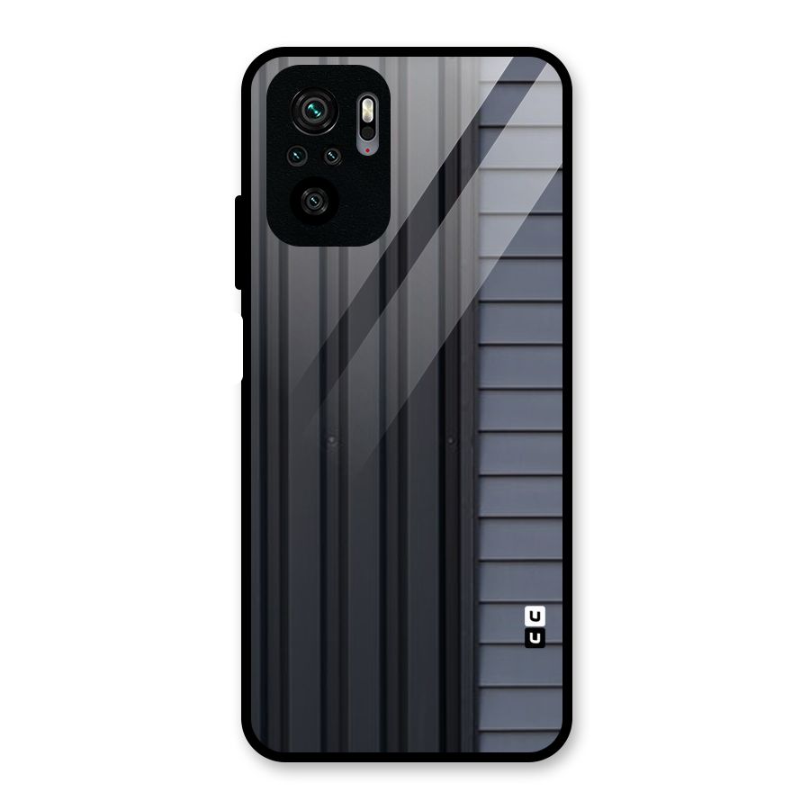 Vertical Horizontal Glass Back Case for Redmi Note 10S