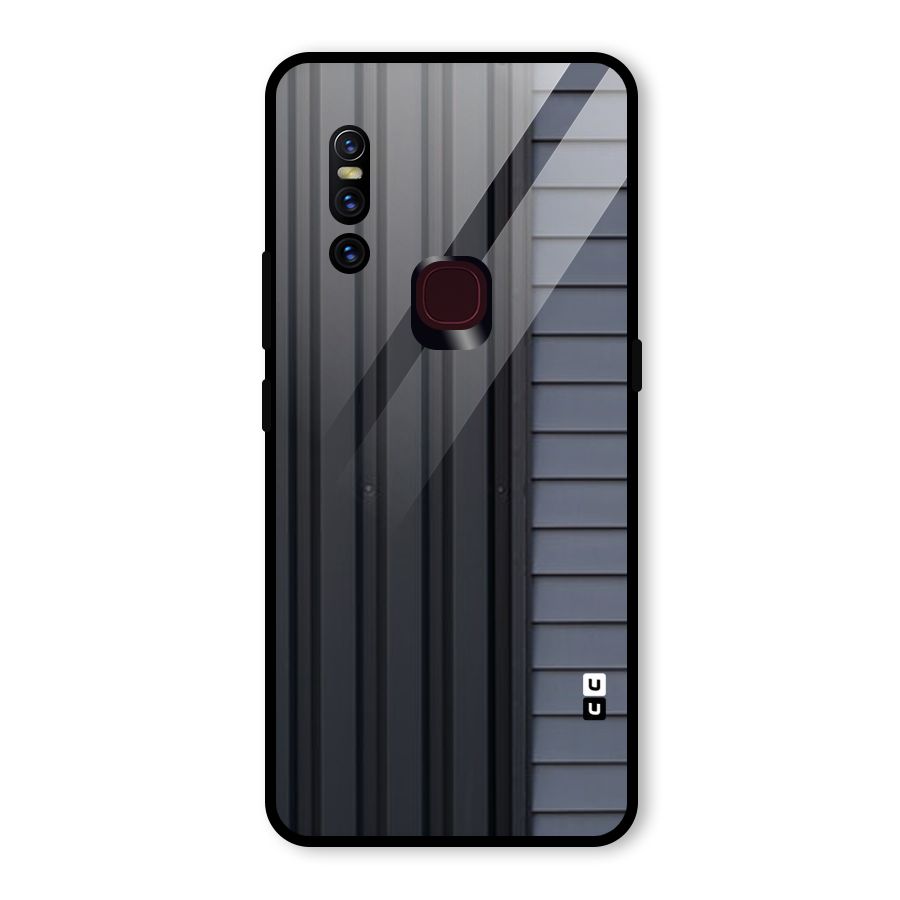 Vertical Horizontal Glass Back Case for Vivo V15