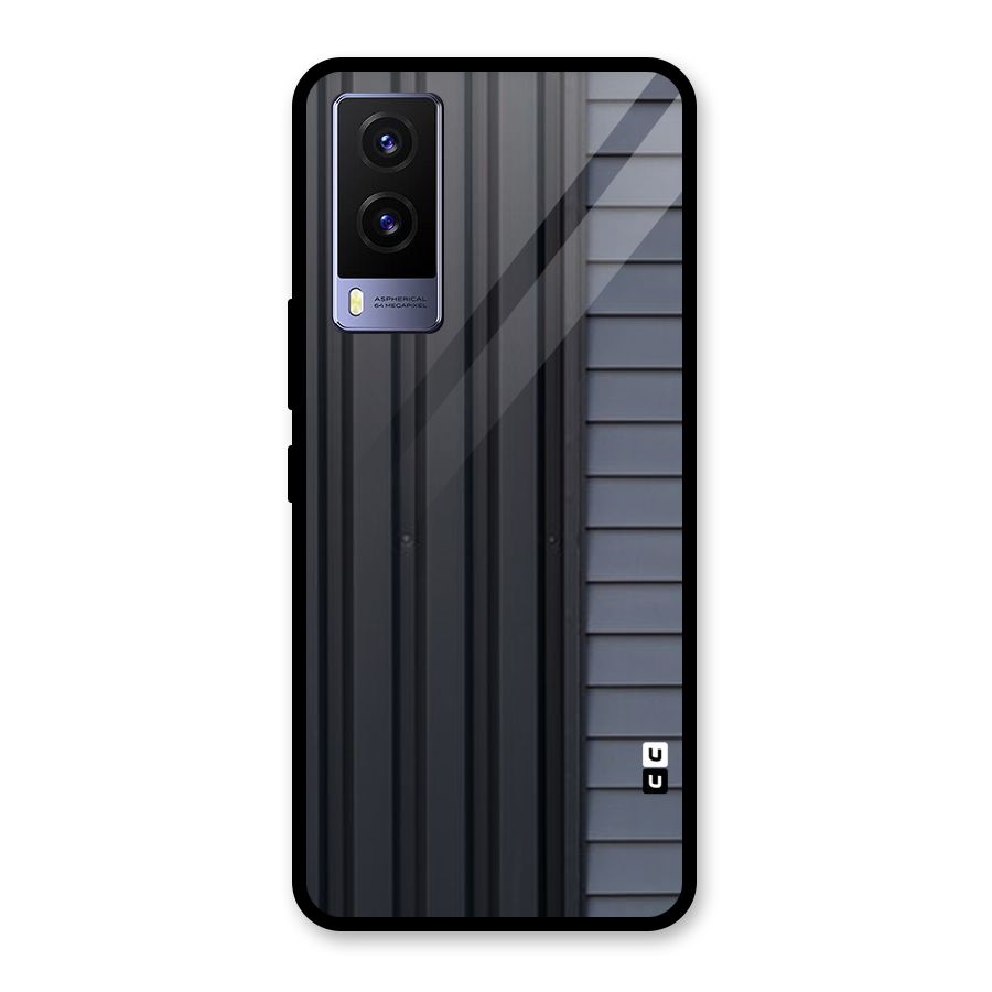Vertical Horizontal Glass Back Case for Vivo V21e 5G