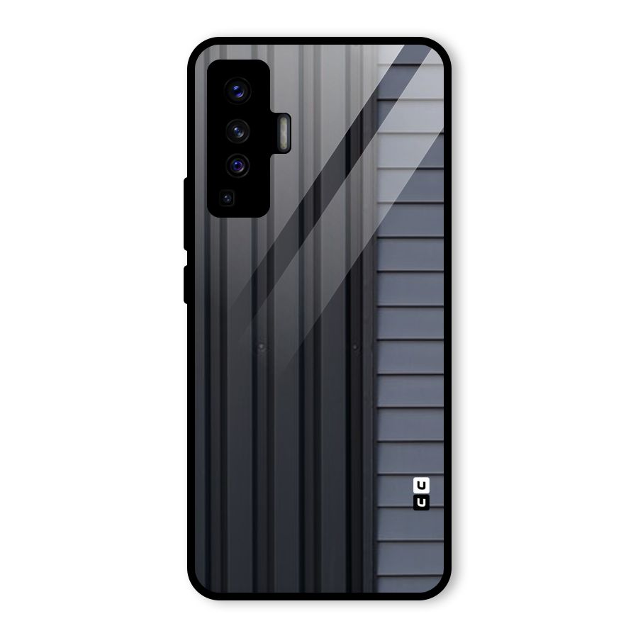Vertical Horizontal Glass Back Case for Vivo X50