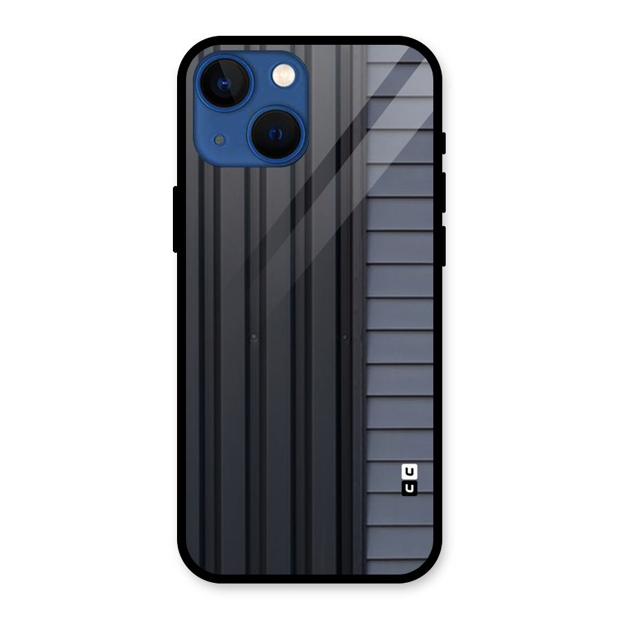 Vertical Horizontal Glass Back Case for iPhone 13 Mini