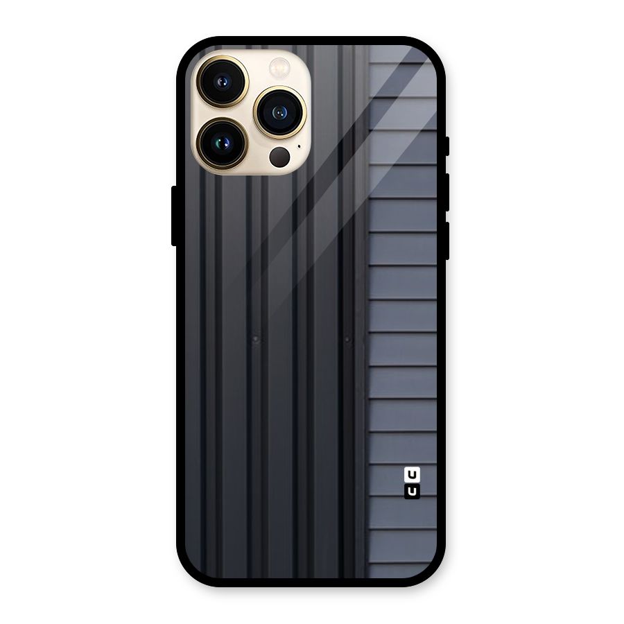 Vertical Horizontal Glass Back Case for iPhone 13 Pro Max