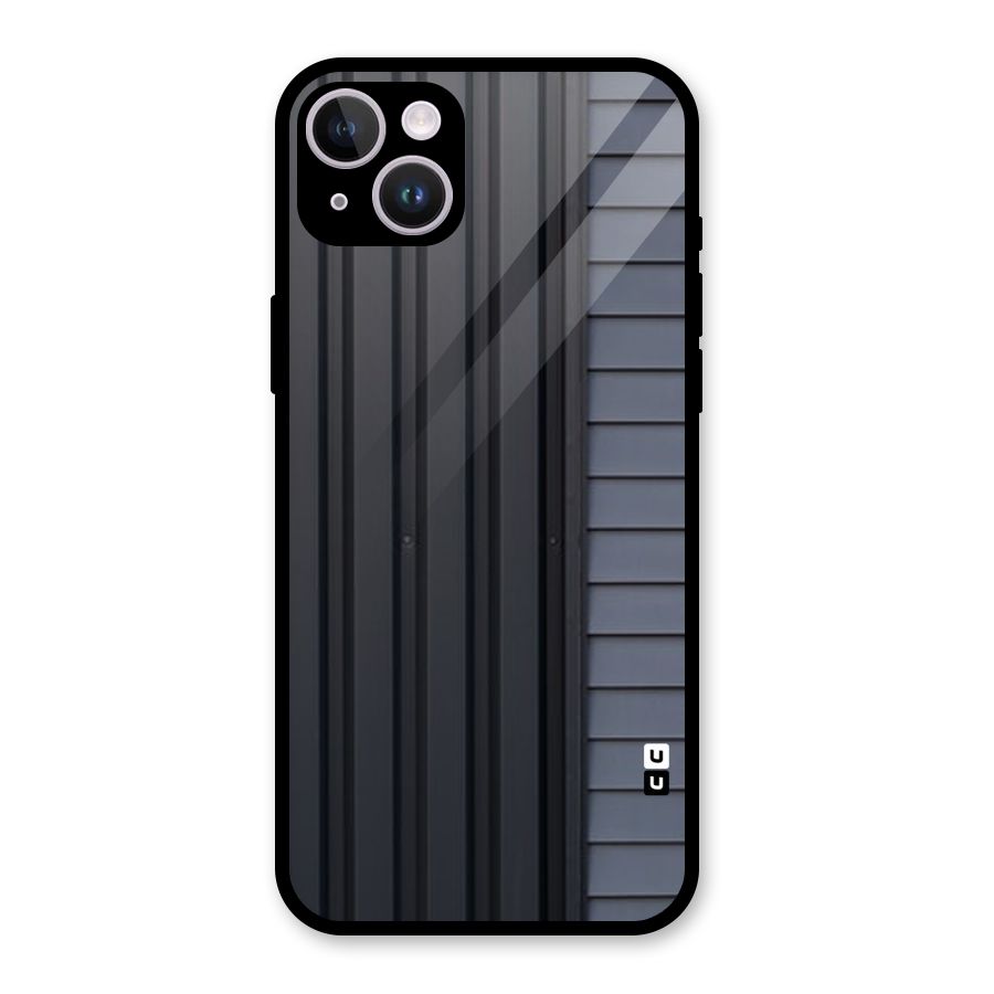 Vertical Horizontal Glass Back Case for iPhone 14 Plus