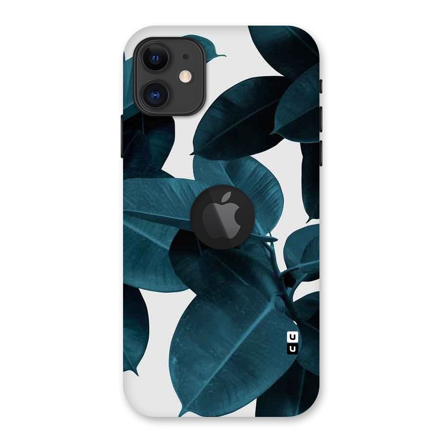 Very Aesthetic Leafs Back Case for iPhone 11 Logo Cut