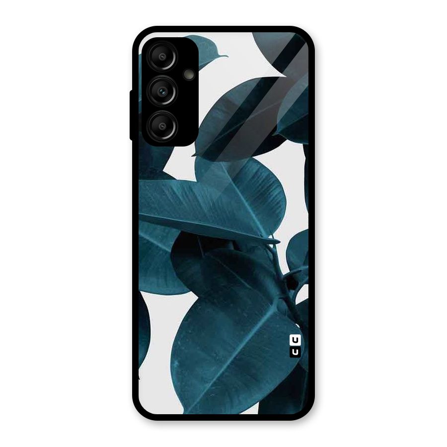 Very Aesthetic Leafs Glass Back Case for Galaxy A14 5G