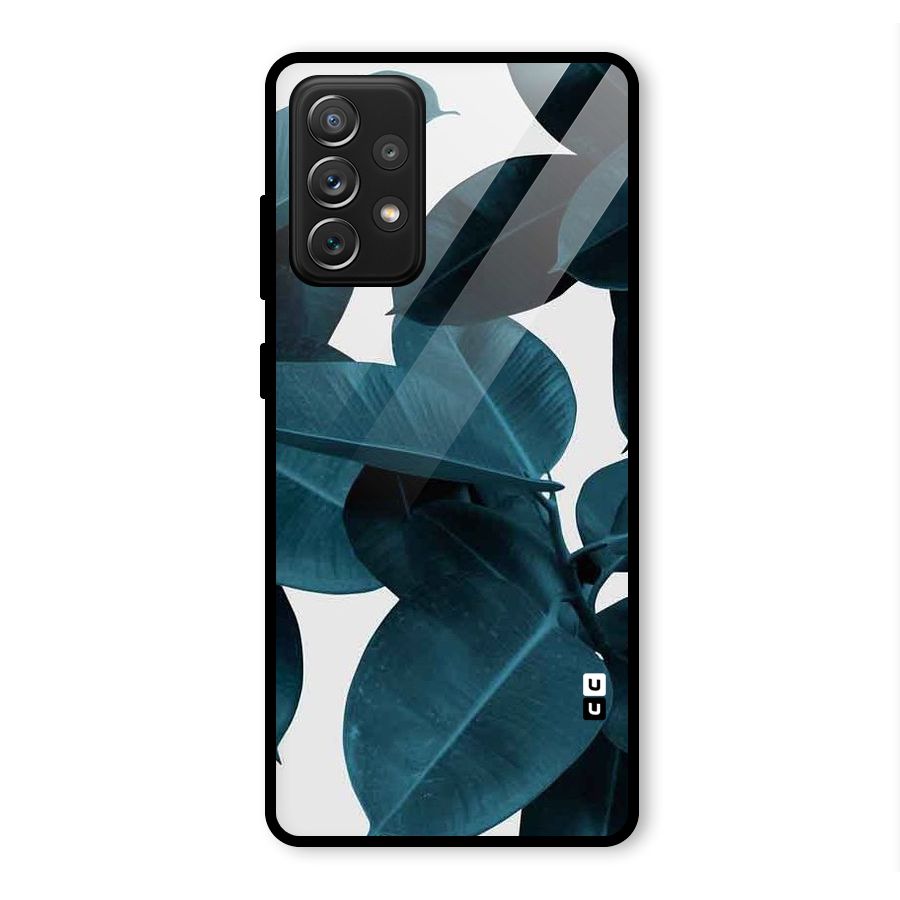 Very Aesthetic Leafs Glass Back Case for Galaxy A72