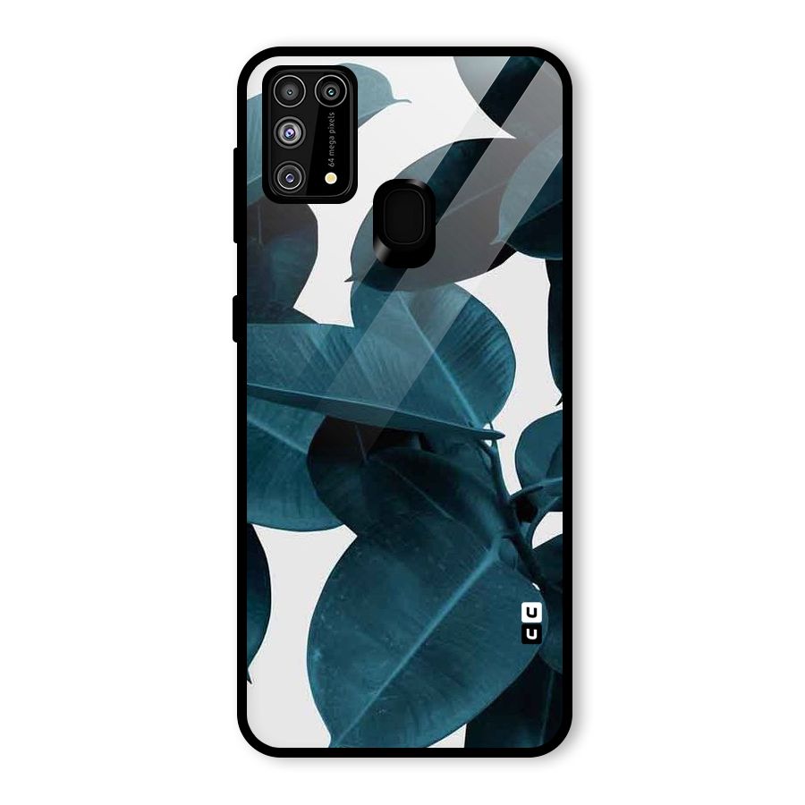 Very Aesthetic Leafs Glass Back Case for Galaxy F41