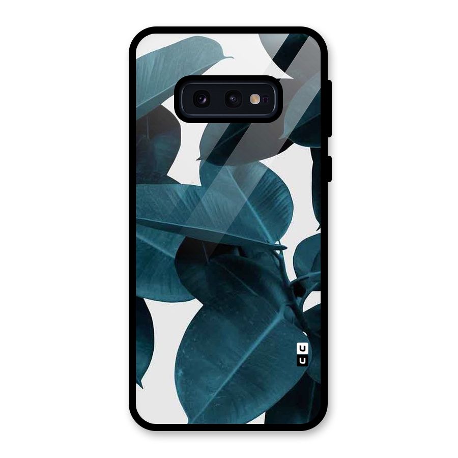 Very Aesthetic Leafs Glass Back Case for Galaxy S10e