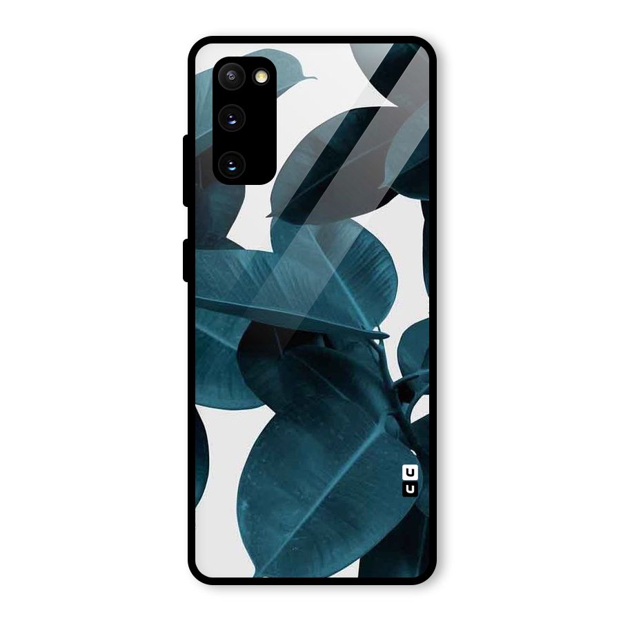 Very Aesthetic Leafs Glass Back Case for Galaxy S20 FE