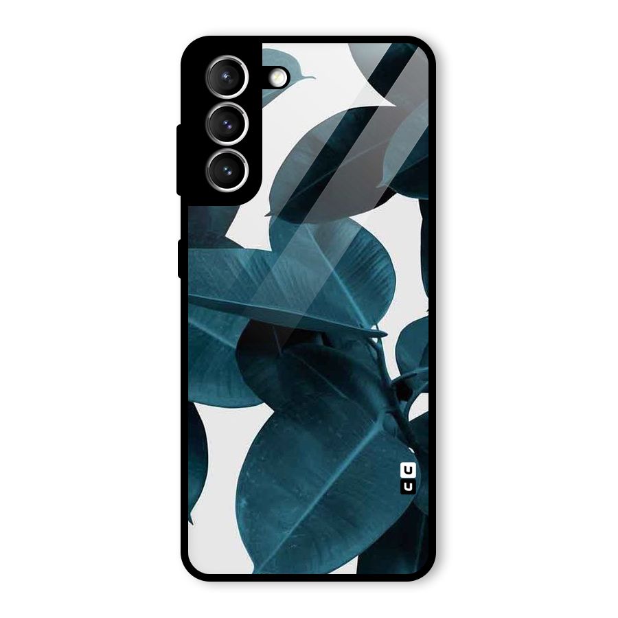 Very Aesthetic Leafs Glass Back Case for Galaxy S21 5G