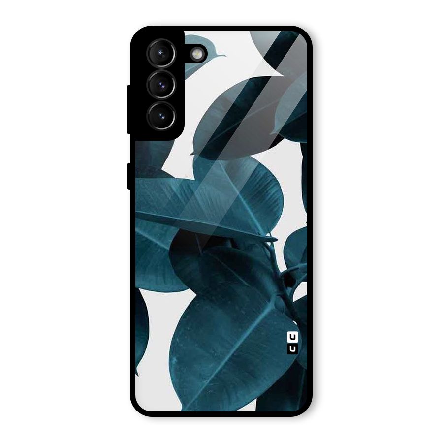 Very Aesthetic Leafs Glass Back Case for Galaxy S21 Plus