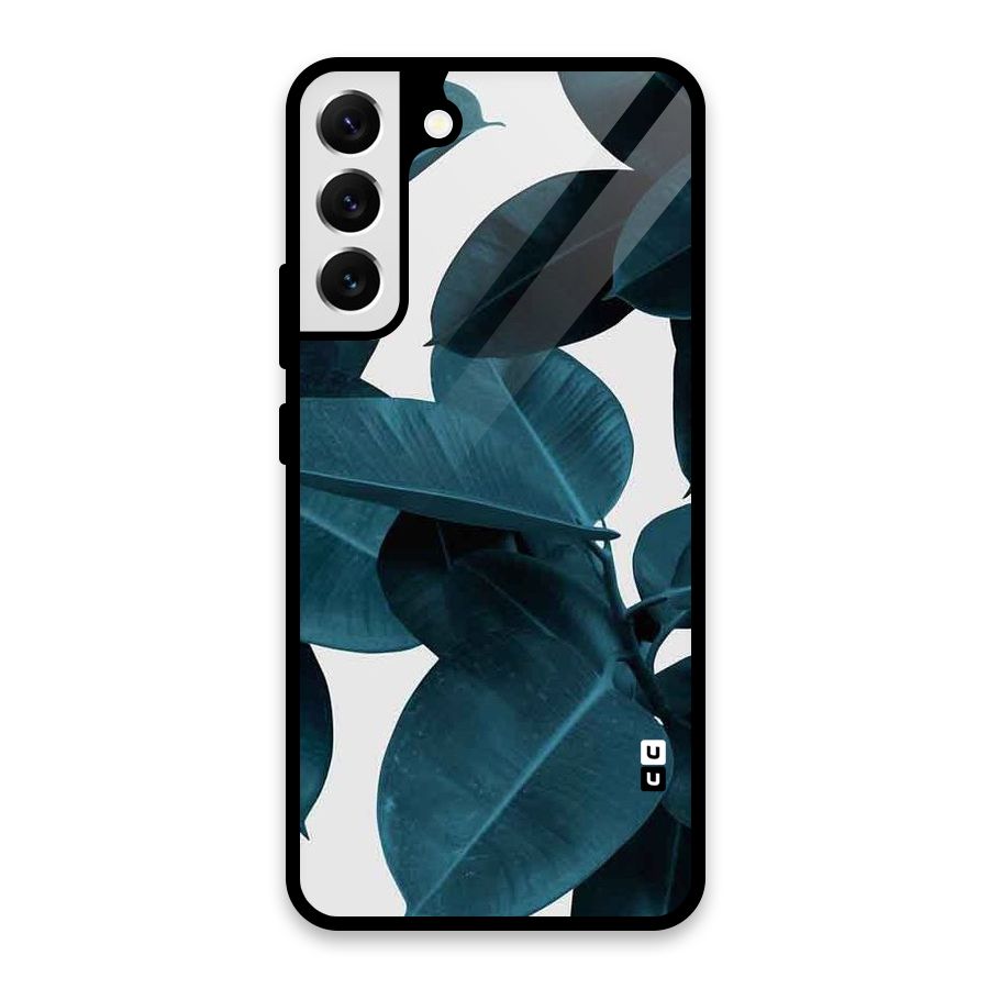 Very Aesthetic Leafs Glass Back Case for Galaxy S22 Plus 5G