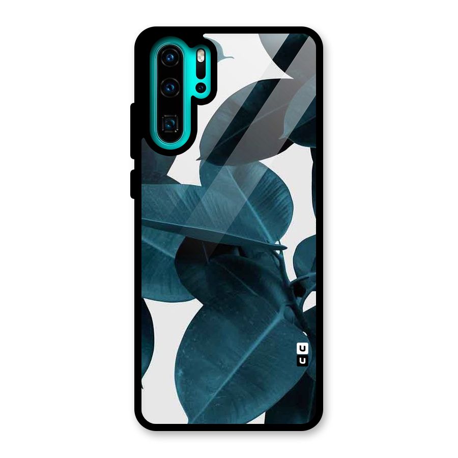 Very Aesthetic Leafs Glass Back Case for Huawei P30 Pro