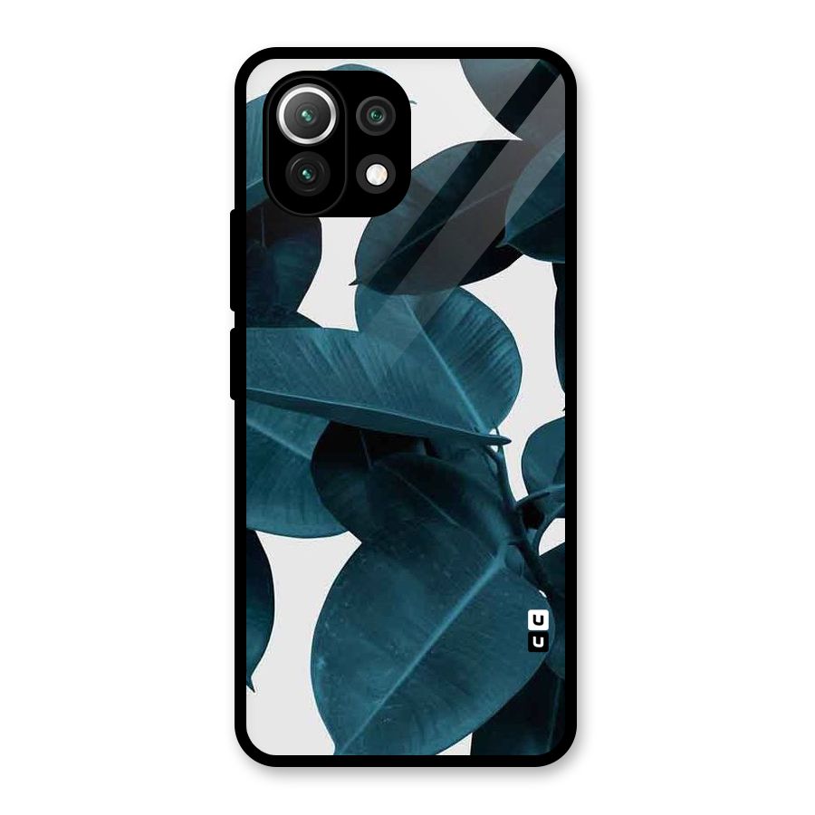 Very Aesthetic Leafs Glass Back Case for Mi 11 Lite