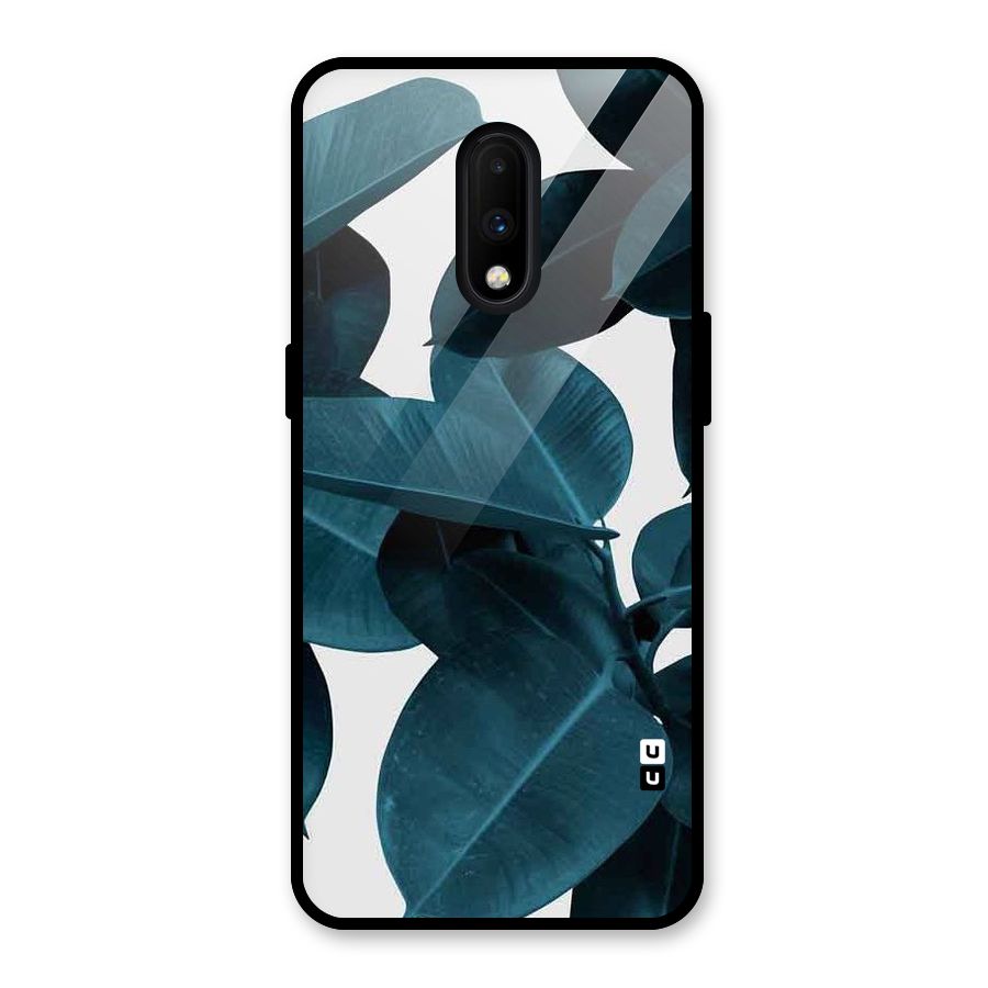 Very Aesthetic Leafs Glass Back Case for OnePlus 7