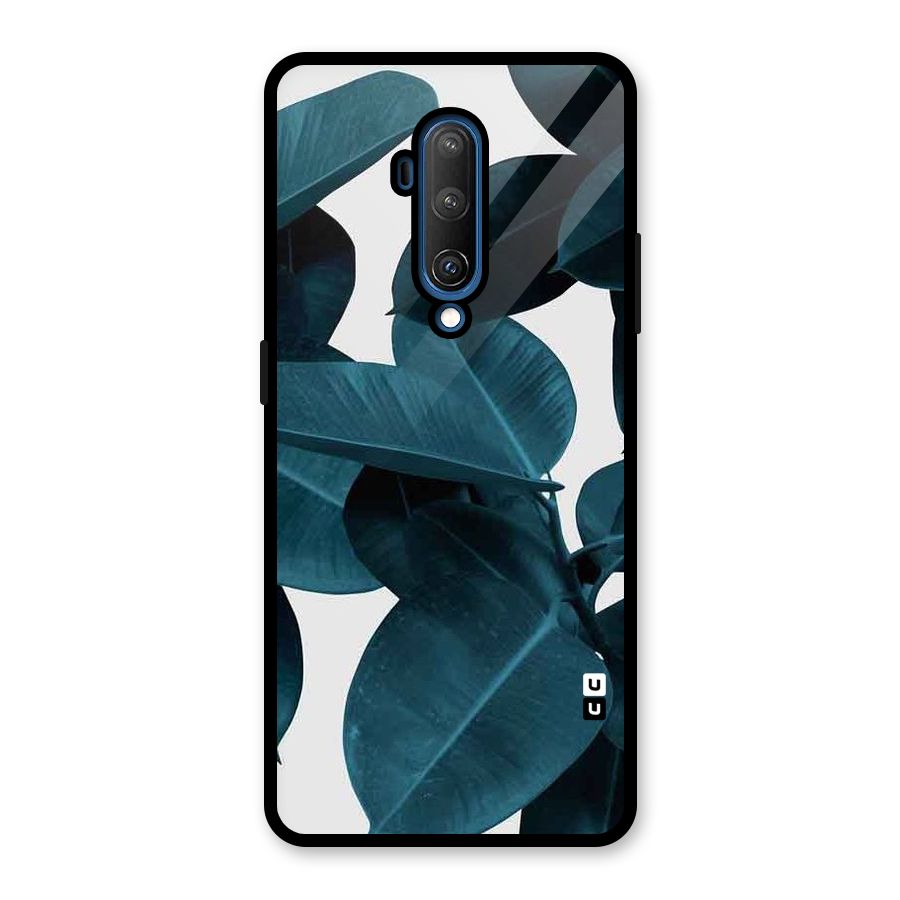 Very Aesthetic Leafs Glass Back Case for OnePlus 7T Pro