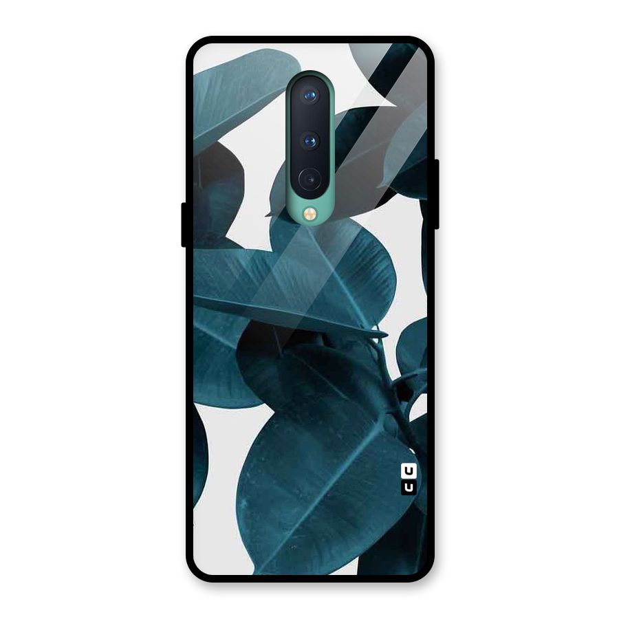 Very Aesthetic Leafs Glass Back Case for OnePlus 8