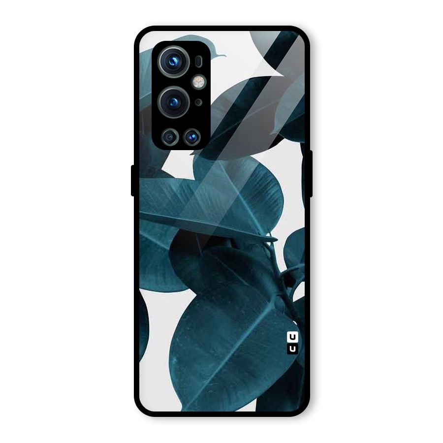 Very Aesthetic Leafs Glass Back Case for OnePlus 9 Pro