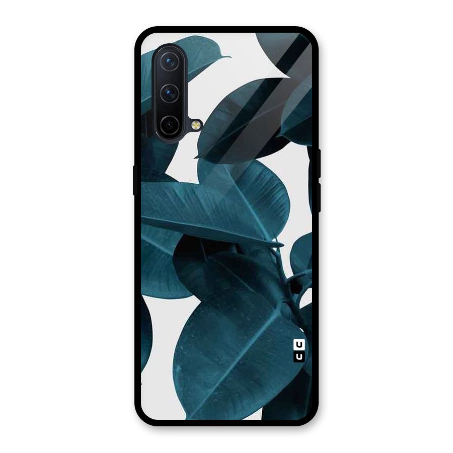 Very Aesthetic Leafs Glass Back Case for OnePlus Nord CE 5G