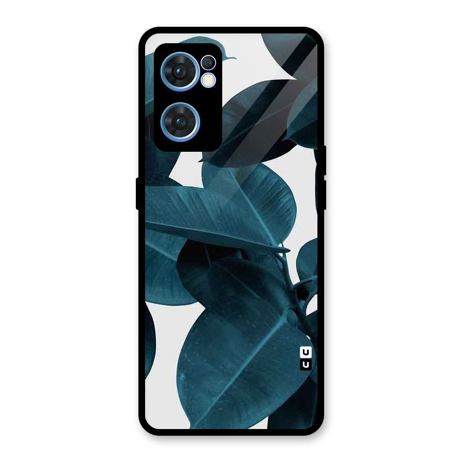 Very Aesthetic Leafs Glass Back Case for Oppo Reno7 5G