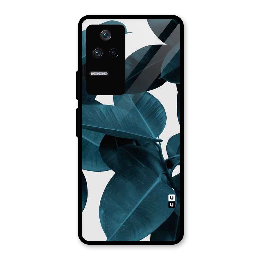 Very Aesthetic Leafs Glass Back Case for Poco F4 5G