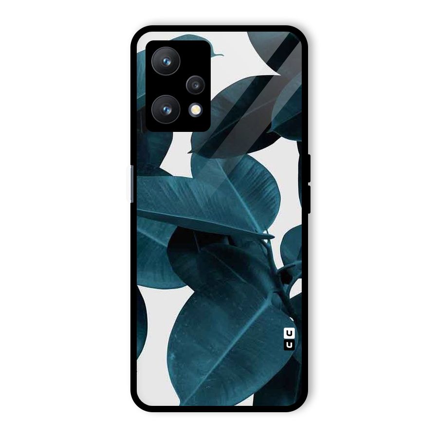 Very Aesthetic Leafs Glass Back Case for Realme 9 Pro 5G