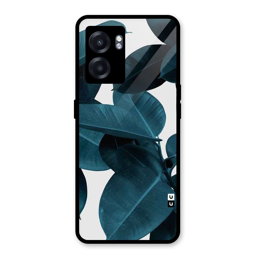 Very Aesthetic Leafs Glass Back Case for Realme Narzo 50 5G