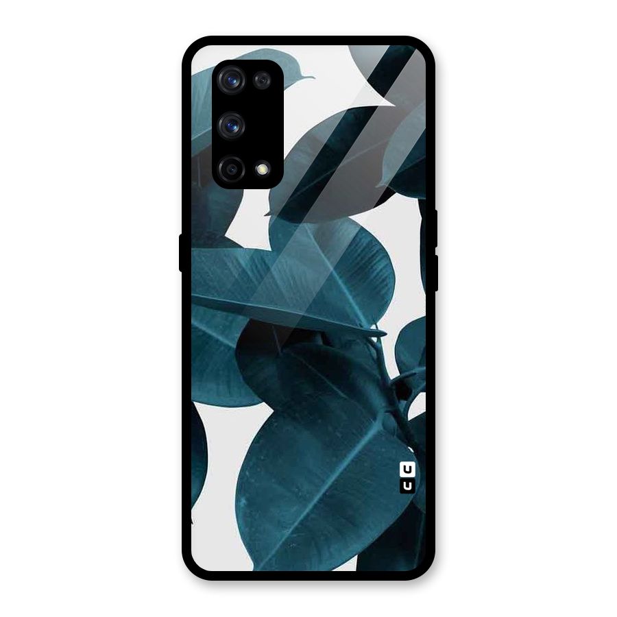 Very Aesthetic Leafs Glass Back Case for Realme X7 Pro