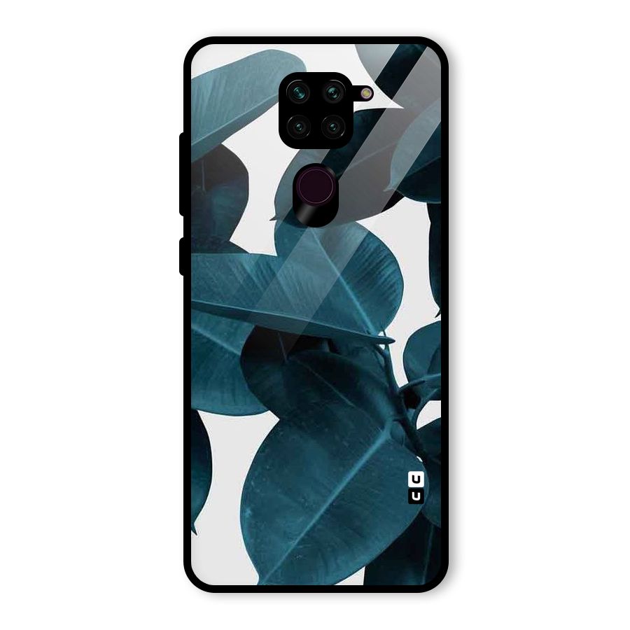 Very Aesthetic Leafs Glass Back Case for Redmi Note 9