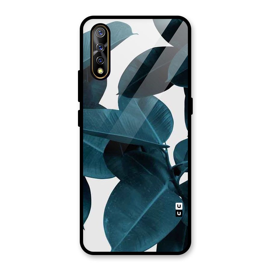 Very Aesthetic Leafs Glass Back Case for Vivo S1