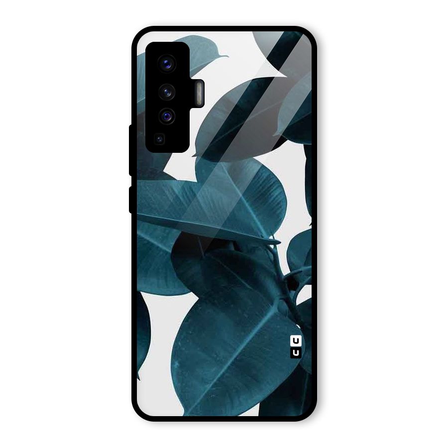 Very Aesthetic Leafs Glass Back Case for Vivo X50