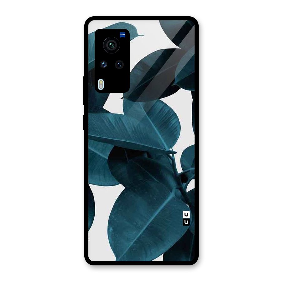 Very Aesthetic Leafs Glass Back Case for Vivo X60 Pro