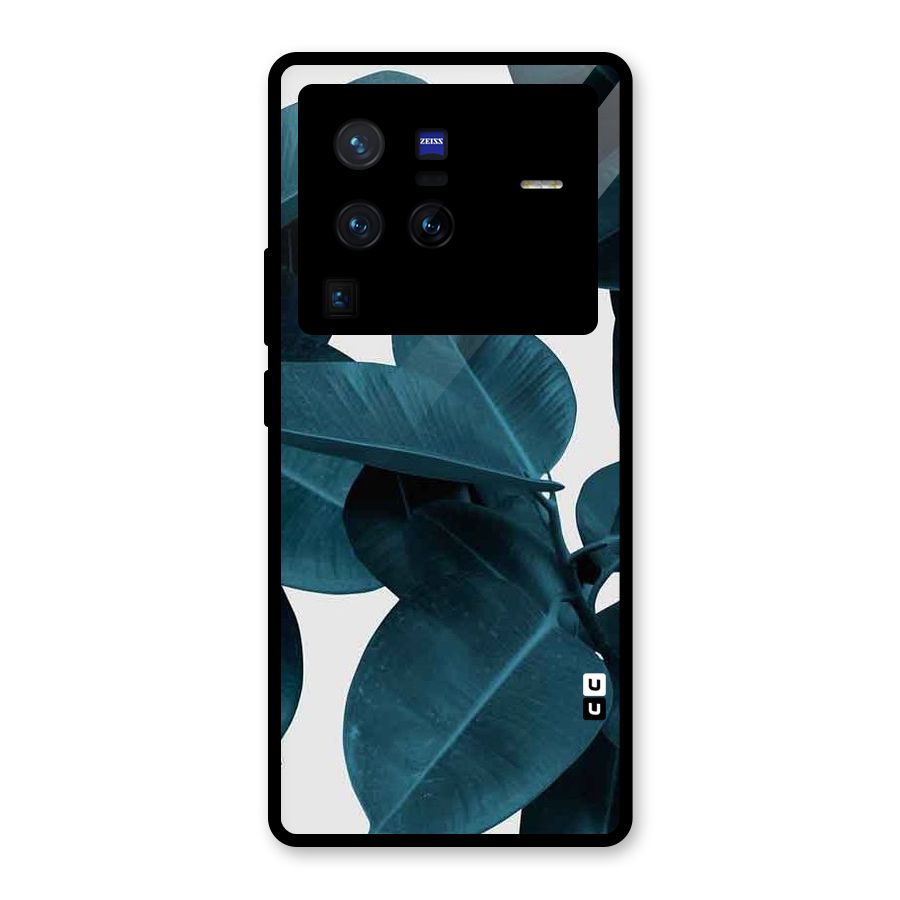 Very Aesthetic Leafs Glass Back Case for Vivo X80 Pro