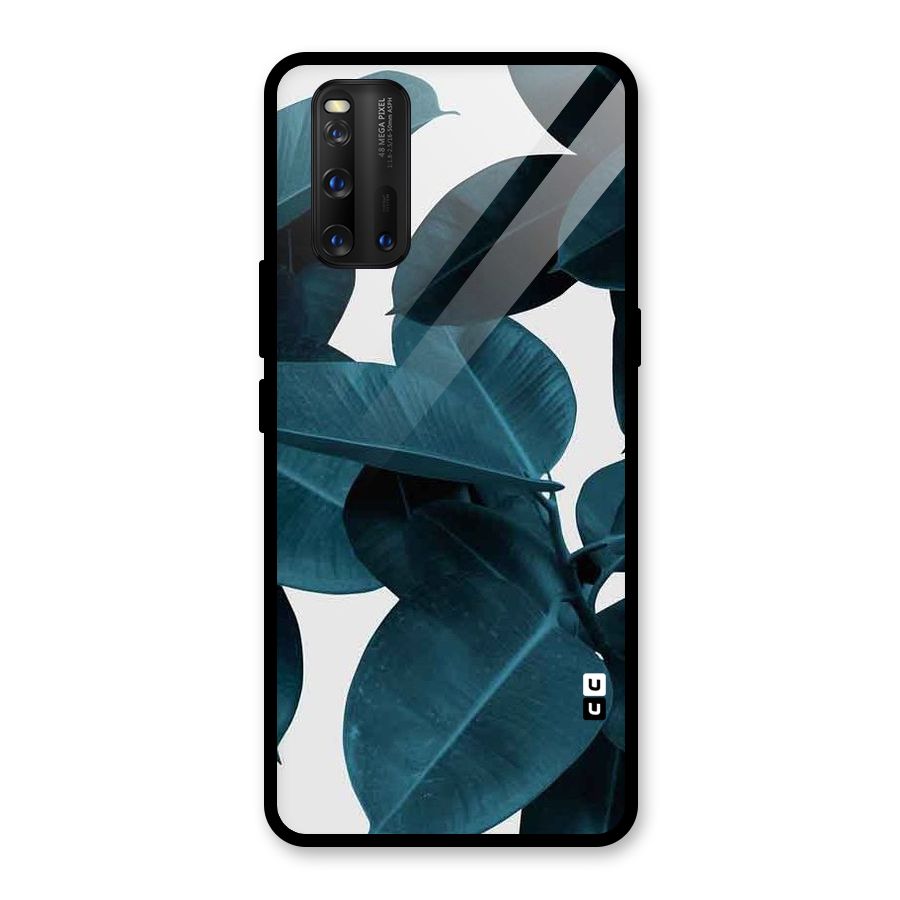 Very Aesthetic Leafs Glass Back Case for Vivo iQOO 3