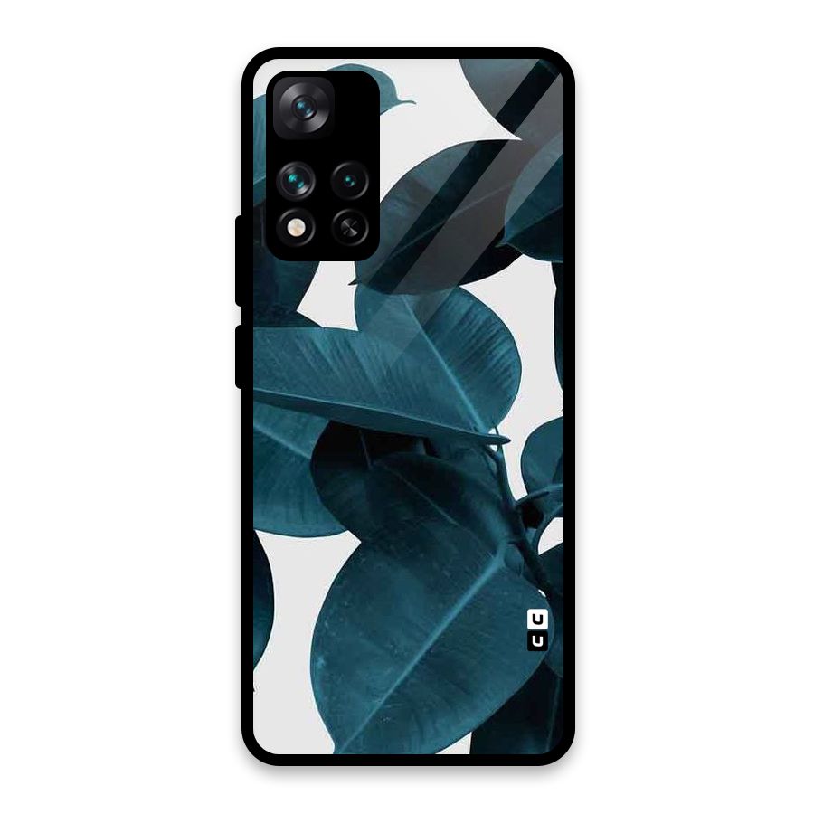 Very Aesthetic Leafs Glass Back Case for Xiaomi 11i HyperCharge 5G