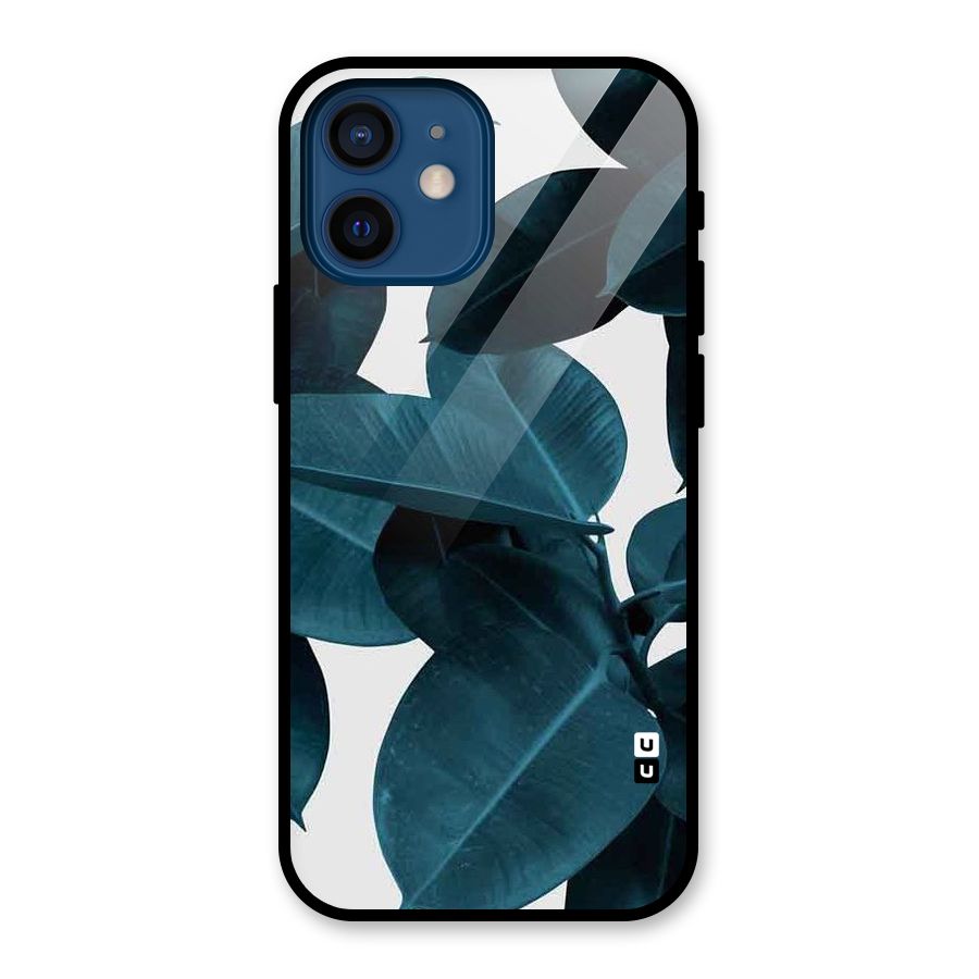 Very Aesthetic Leafs Glass Back Case for iPhone 12 Mini