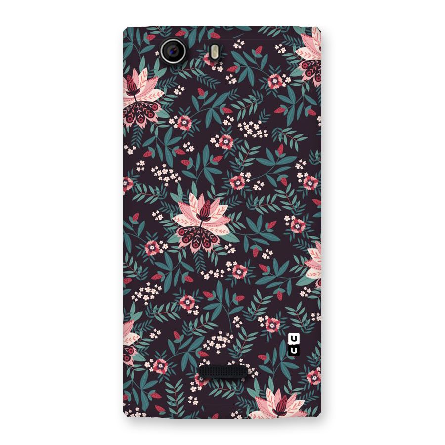 Very Leafy Pattern Back Case for Canvas Nitro 2 E311