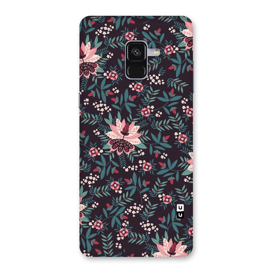 Very Leafy Pattern Back Case for Galaxy A8 Plus