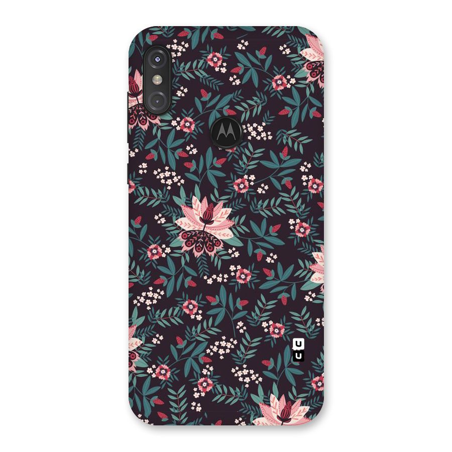 Very Leafy Pattern Back Case for Motorola One Power