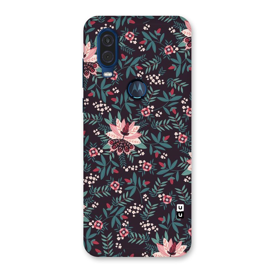 Very Leafy Pattern Back Case for Motorola One Vision