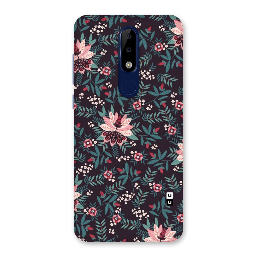 Very Leafy Pattern Back Case for Nokia 5.1 Plus