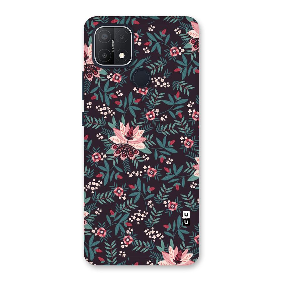 Very Leafy Pattern Back Case for Oppo A15