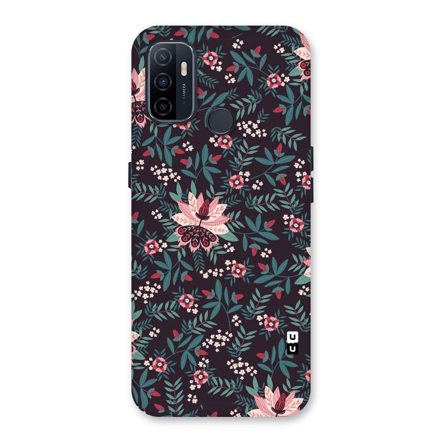 Very Leafy Pattern Back Case for Oppo A32